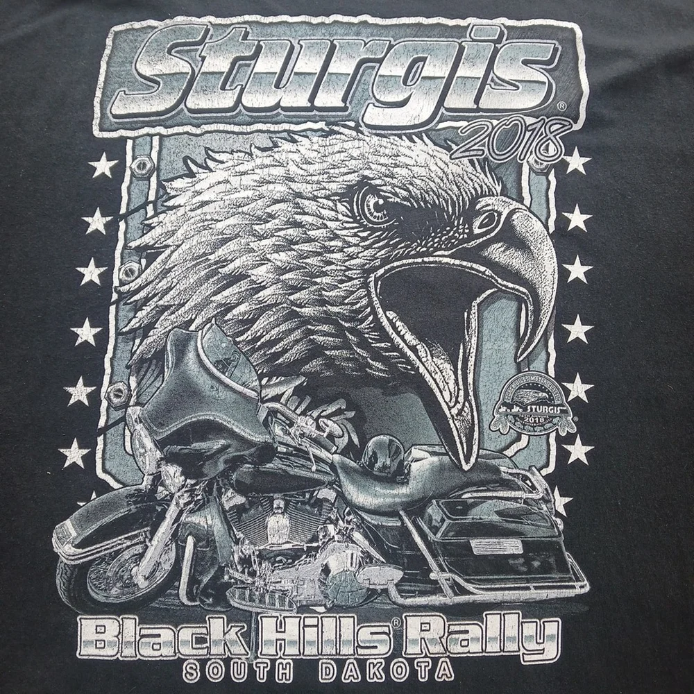 Vintage Sturgis 2018 Black Hills Rally T-Shirt Men's 3XL